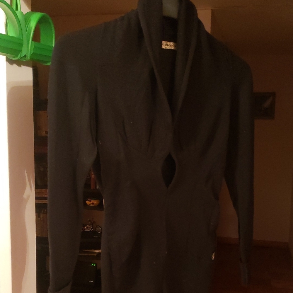 Italian  DESIGNER, WOOL Black Sweater